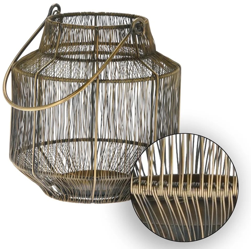 LAMPÁŠ LARA 23X21CM ZLATÁ