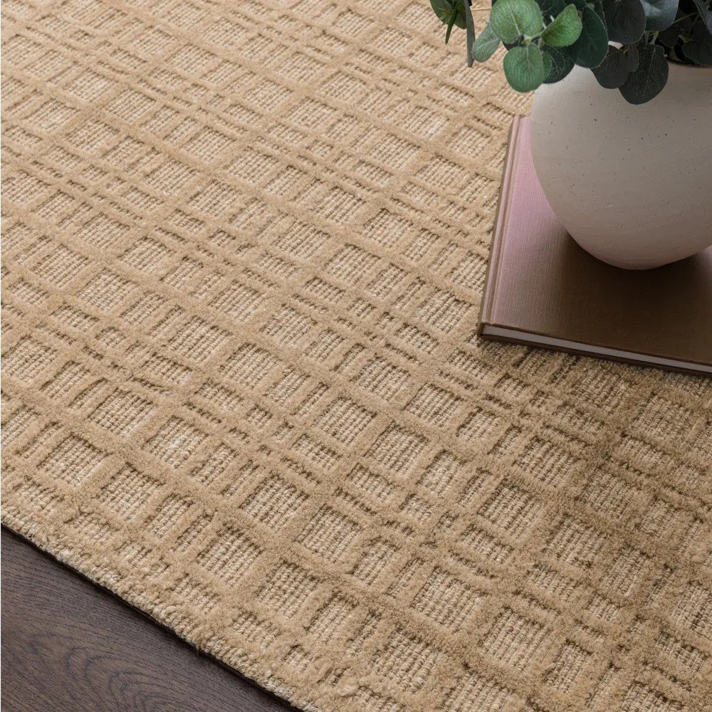 Béžový ručne tkaný koberec s prímesou vlny 160x230 cm Thatch Honey – Asiatic Carpets