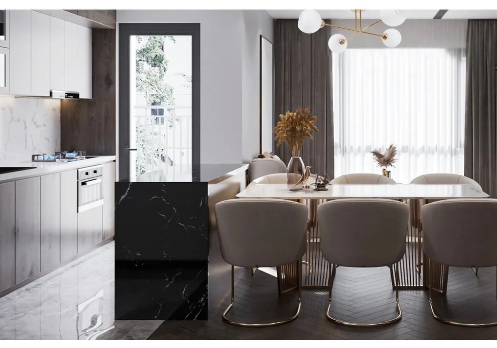 Stropné svietidlo Eliza, 4x biele sklenené tienidlo, G