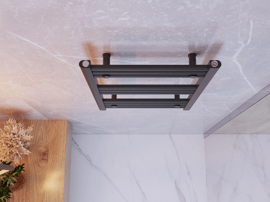 Gamma Erga Basic, vykurovacie teleso 700x500 mm, 273 W, čierna, ERG-LAV-BASIC-7050-BK