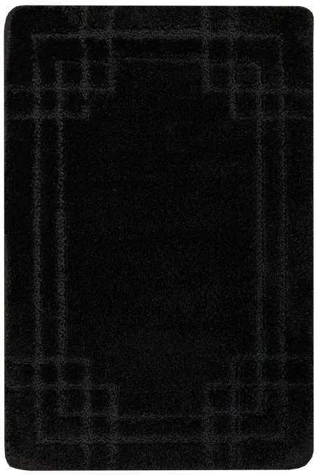 Kúpeľňový koberček Sego čierny, mozaika