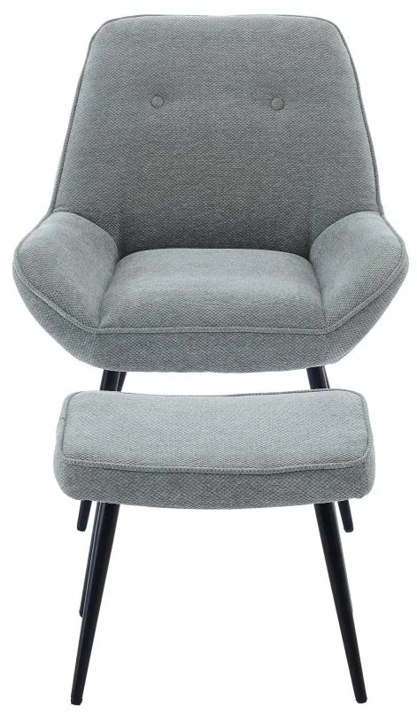 Kreslo s taburetkou Pihrepo 809B, Farby:: Sea 280