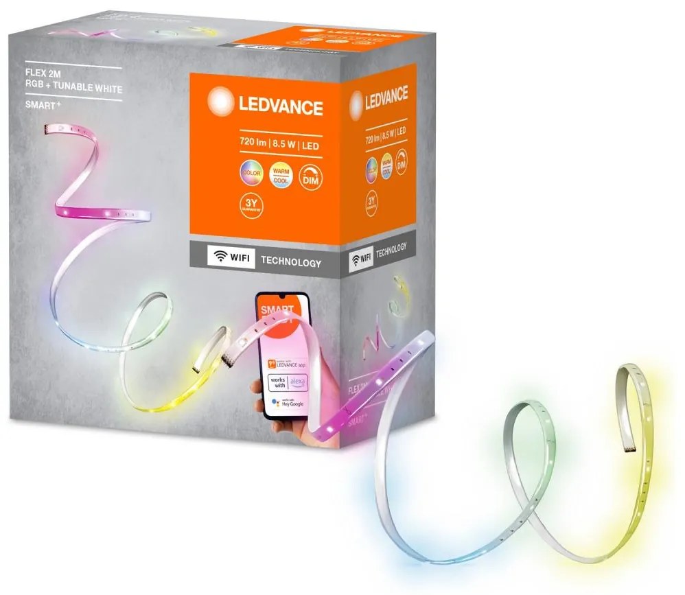 Ledvance - LED RGB+TW Stmievateľný pásik SMART+ FLEX 2m LED/8,5W/230V Wi-Fi