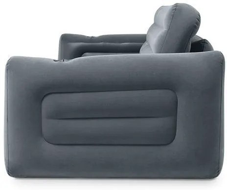 Rozkladací nafukovací gauč 2v1 v tmavosivej farbe