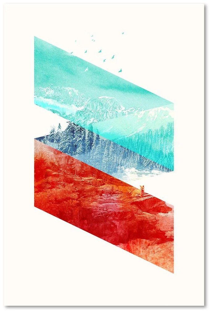 Gario Obraz na plátne Hory vo farbách - Robert Farkas Rozmery: 40 x 60 cm