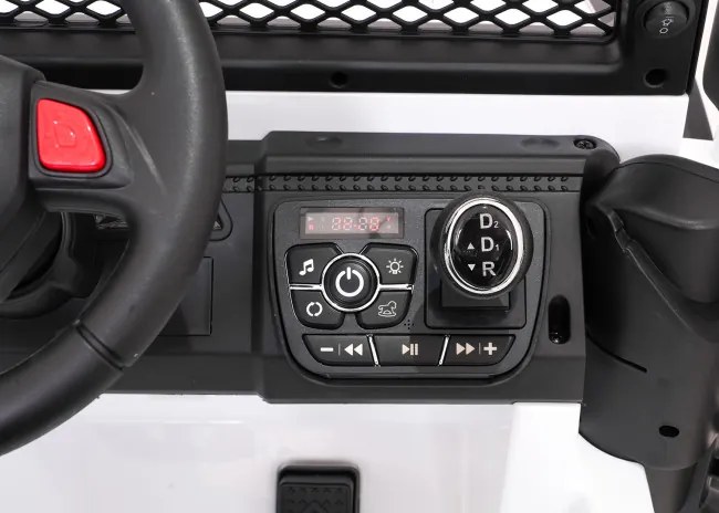 Elektrické autíčko Jeep BEAST 4x4 biele