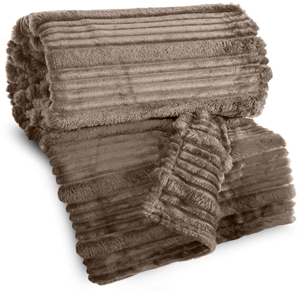 FLANELOVÁ DEKA NINA 150X200 CM BÉŽOVÁ