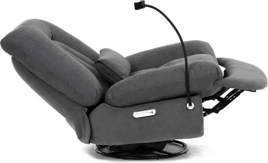 Polohovacie kreslo sivé, elektrické TV-7089 GREY2