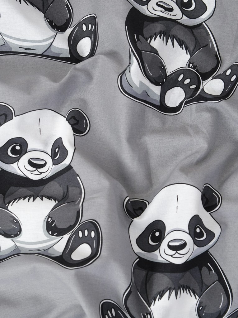 Bavlnená obliečka na vankúš Renforcé 40 × 60 cm - Panda