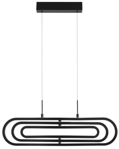 LED luster Arte 64 čierne