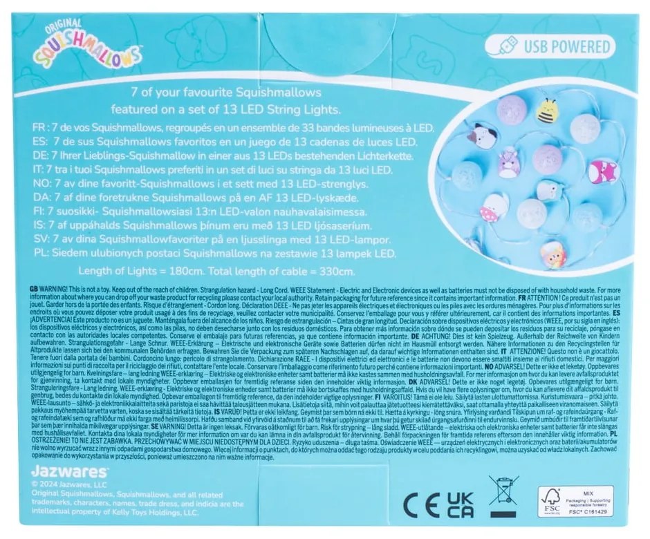 Detské svietidlo Fizz – SQUISHMALLOWS