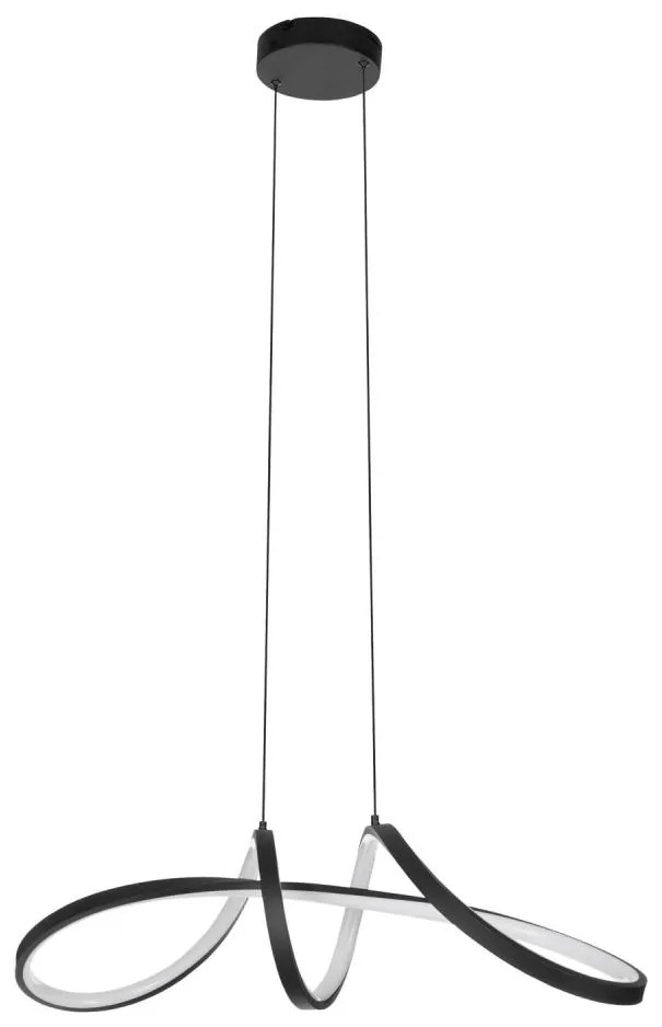 Eglo 901159 - LED RGBW Stmievateľný luster na lanku CALAROSSA-Z LED/22W/230V čierna