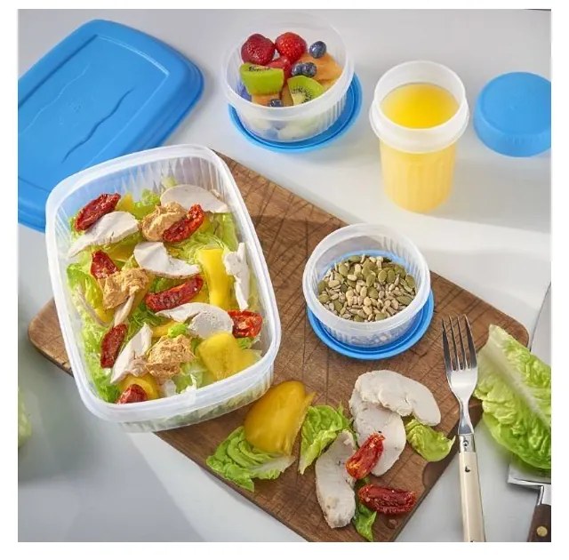 Dóza s vrchnákom na jedlo Addis Seal Tight Round Foodsaver, 1,5 l