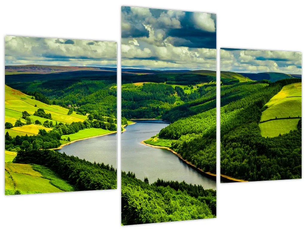 Obraz - Zelená krajina (90x60 cm)