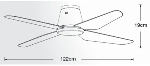 Lucci Air 213002 - LED Stropný ventilátor AIRFUSION ARIA LED/18W/230V čierna + DO