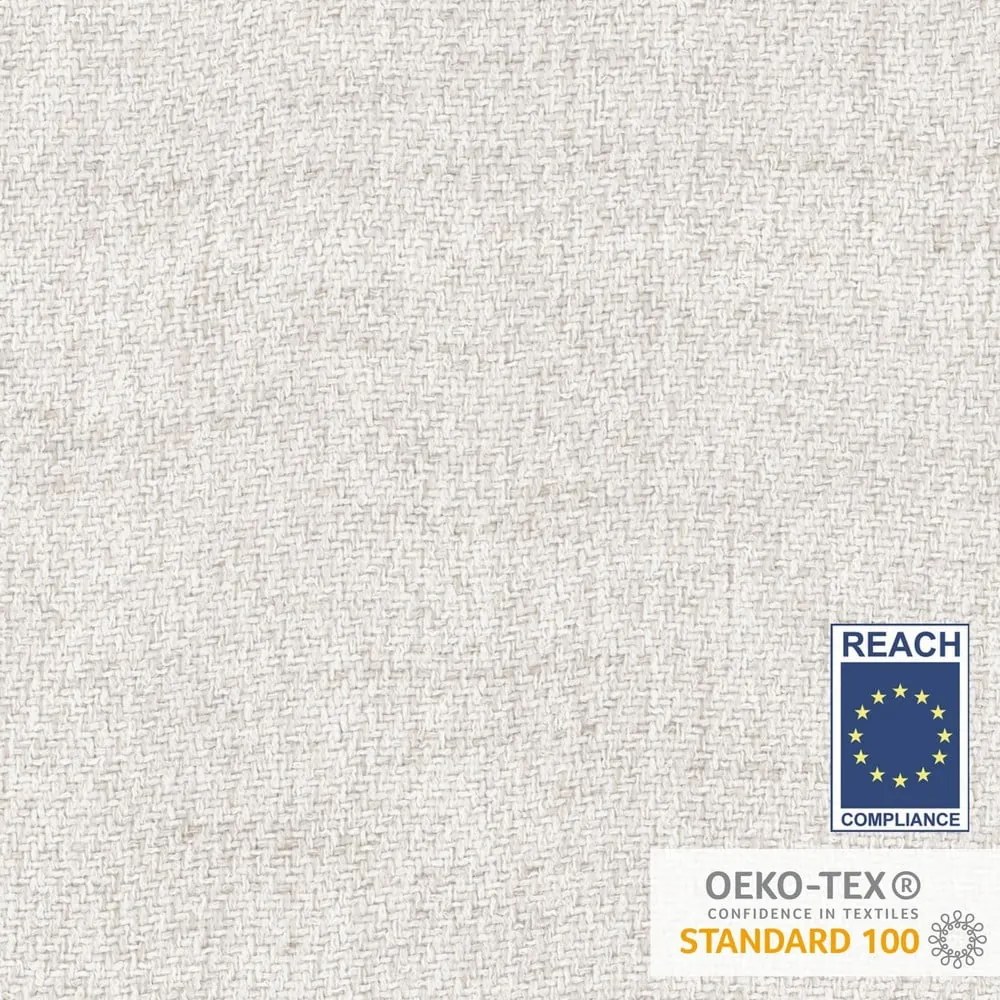 Krémovobiela čalúnená jednolôžková posteľ 90x200 cm Scala – Maison de Rêve