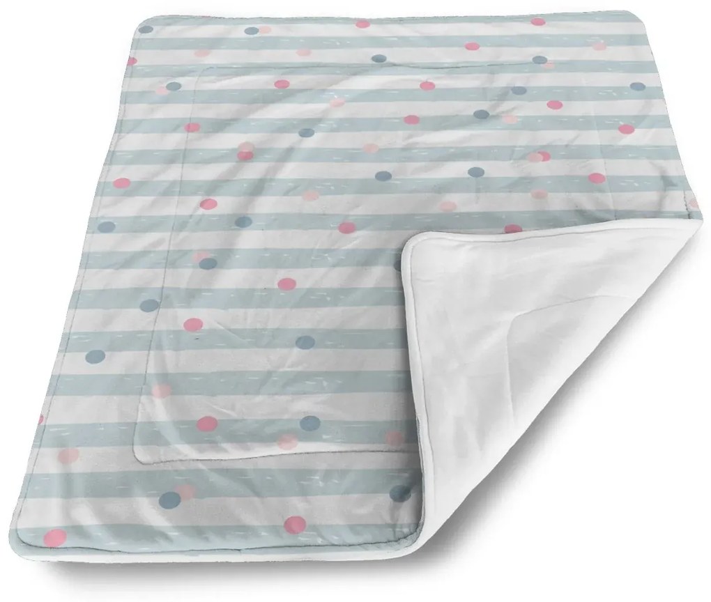 Sablio Deka pre bábätko Bodky a pruhy - 80x100 cm