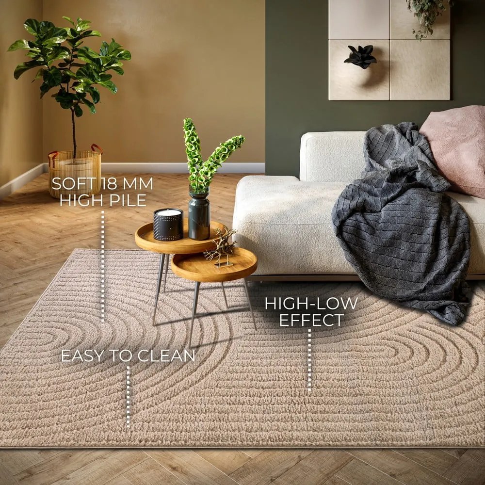 Taupe koberec 80x120 cm Panglao New York Taupe – Elle Decoration