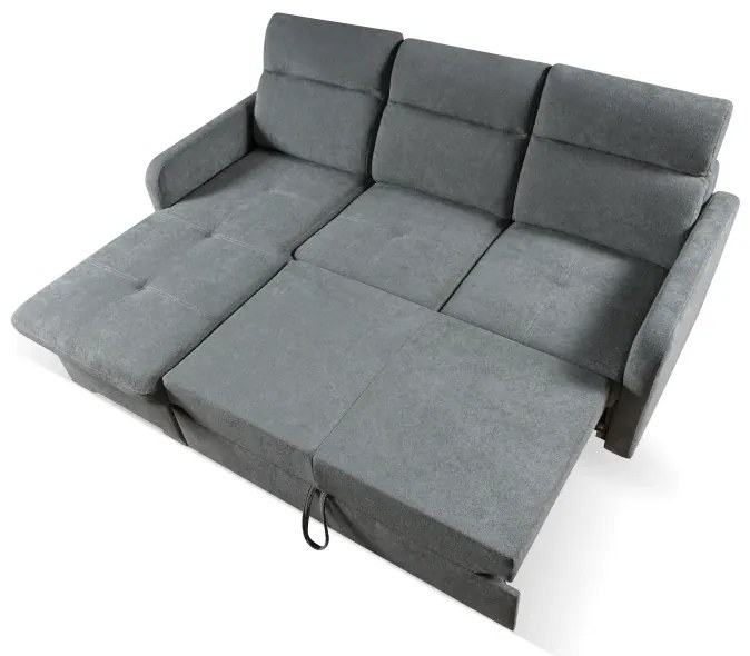 Rohová sedacia súprava Emily, sivá (tatum 279)