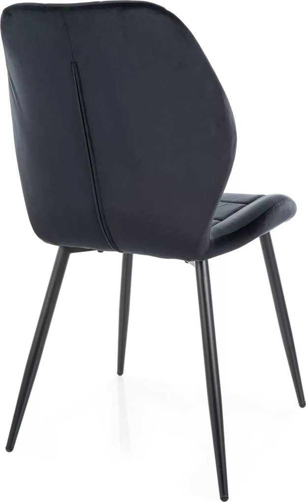 SI Stolička Jake Velvet čierna