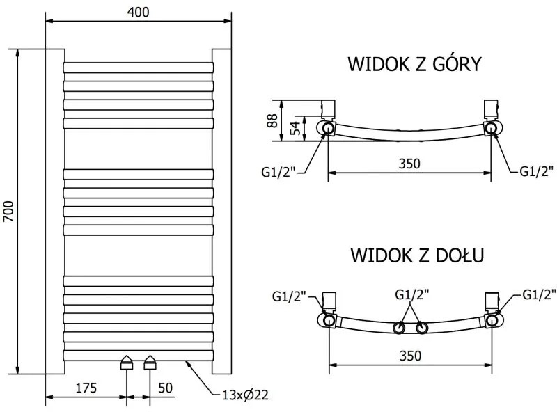 Mexen Ares, elektrické vykurovacie teleso 700 x 400 mm, 300 W, biela, W102-0700-400-2300-20