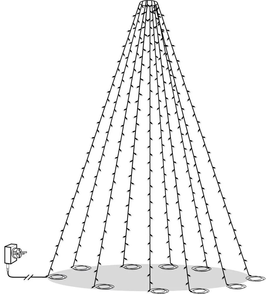 Star trading LED svetelná reťaz CRISPY 360x LED na strom/stožiar V. 10m/7 m