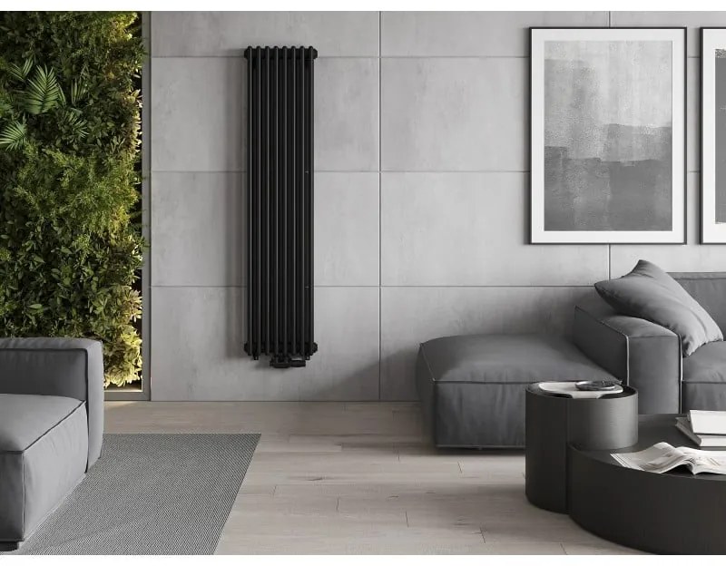 Mexen Denver, vykurovacie teleso 1600 x 378 mm, 1487 W, čierna, W215-1600-378-00-70