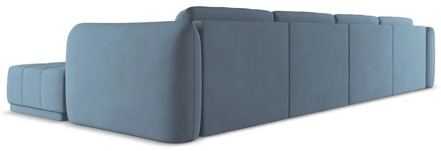 Svetlomodrá rohová pohovka Hoku – Makamii