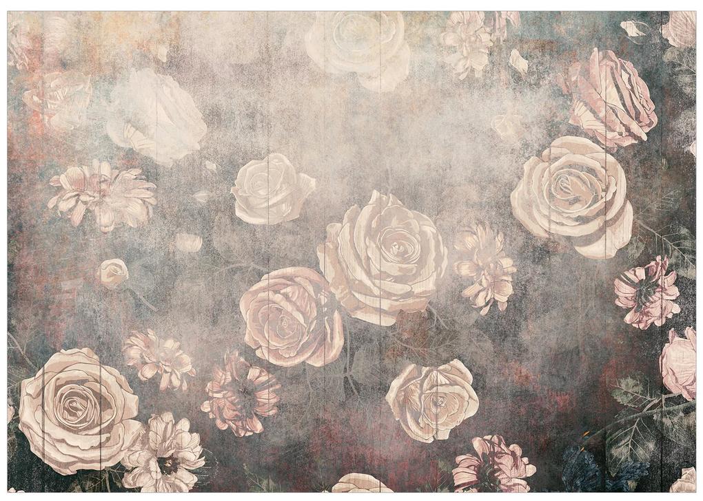 Artgeist Fototapeta - Misty Flowers - Third Variant Veľkosť: 100x70, Verzia: Standard