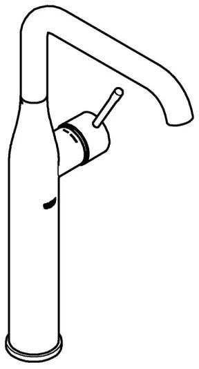 GROHE 32901AL1 - Umývadlová batéria ESSENCE veľkosť XL, grafitová