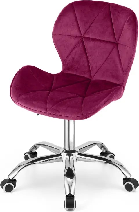 AKCIA Bordová kancelárska stolička AVOLA VELVET II. akosť