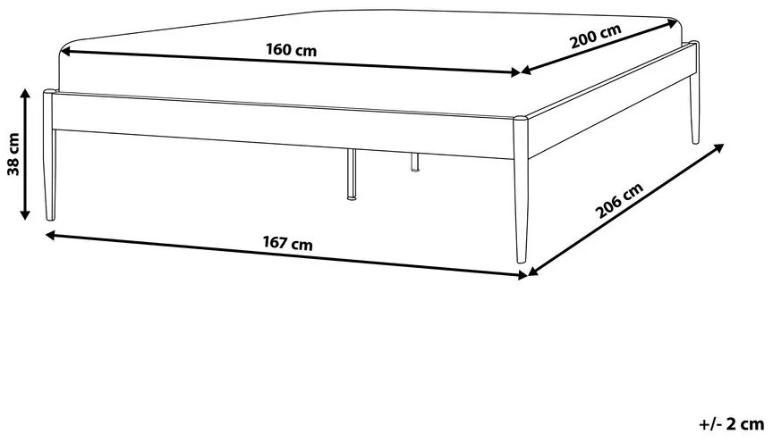 Manželská posteľ 160 cm Victoire (čierna) (s roštom). Vlastná spoľahlivá doprava až k Vám domov. 1076351