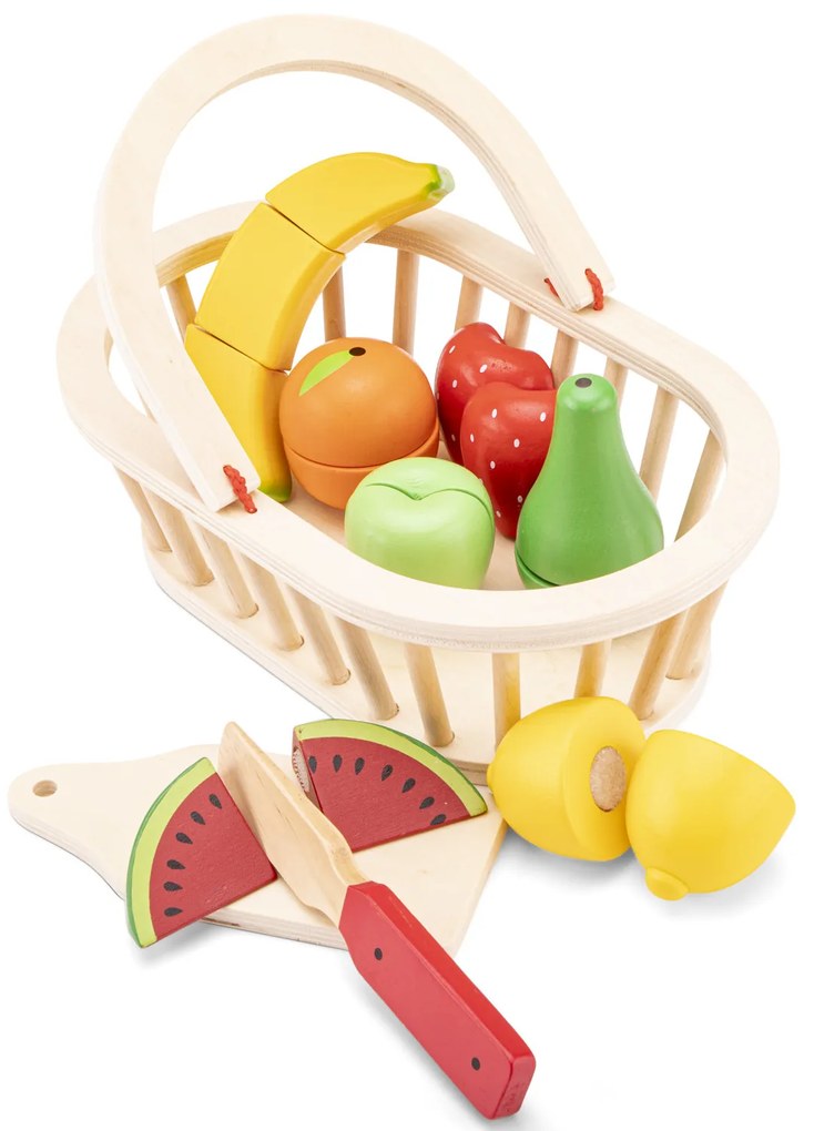 Súprava krájania - košík s ovocím