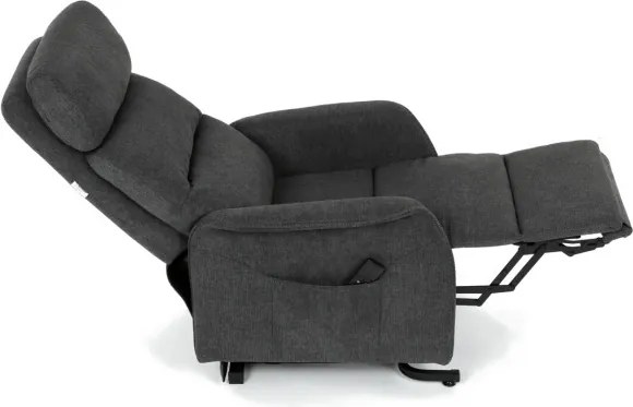 Polohovacie kreslo sivé, elektrické TV-L8960 GREY2