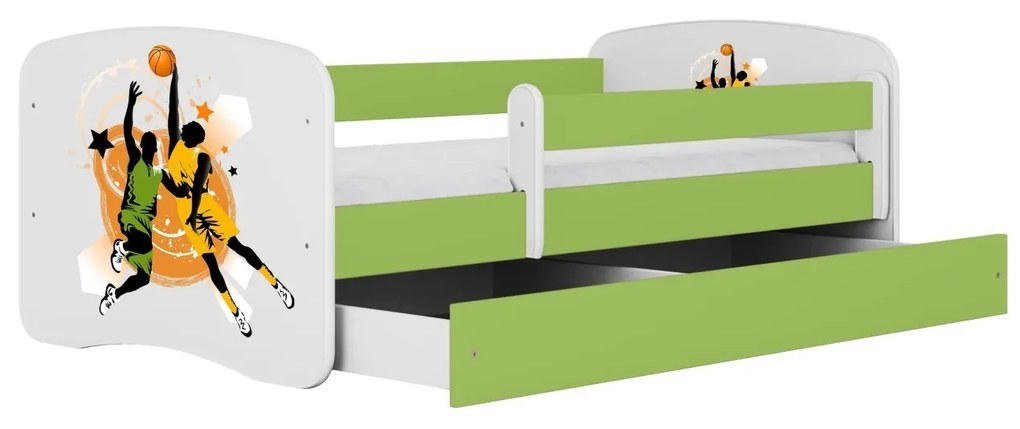 Dětská postel Babydreams basketball zelená
