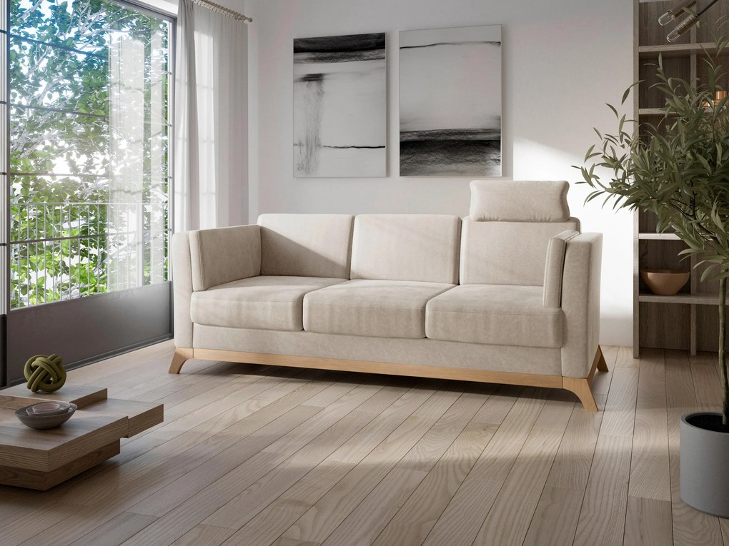 XXXLutz TROJMIESTNA POHOVKA, textil, béžová Sit & More - Sedačky - 000144022314