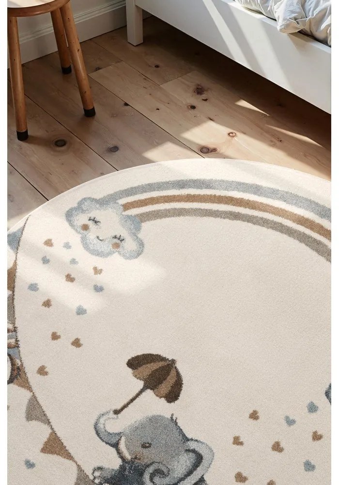 Krémový detský koberec ø160 cm Walk like an Elephant Rainbow – Villeroy&Boch
