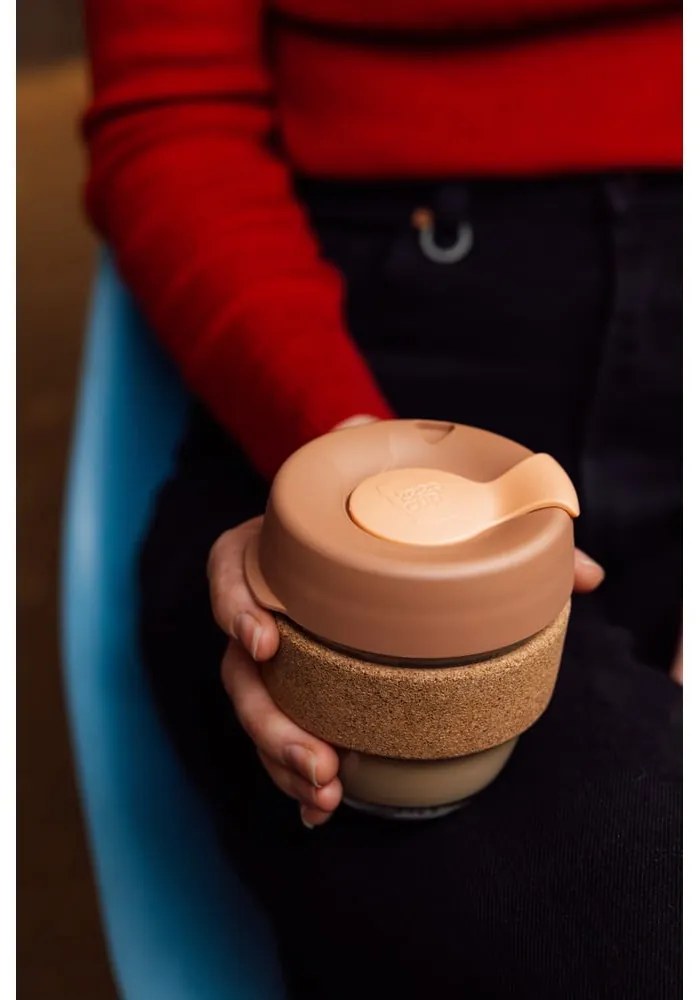 Ružový/hnedý cestovný hrnček 227 ml Brew Frappe S – KeepCup