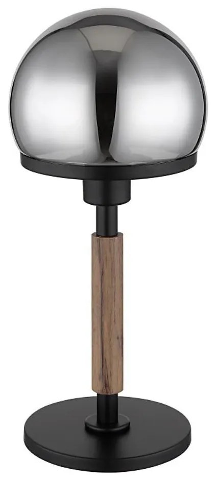 Globo 21954S - Stolná lampa HAKU 1xE27/40W/230V čierna/hnedá