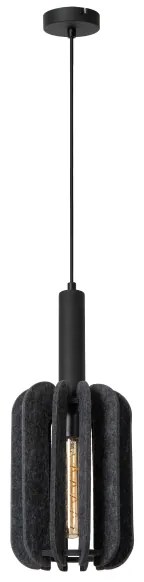 Lucide 45492/01/36 - Luster na lanku RAFAL 1xE27/40W/230V čierna/šedá