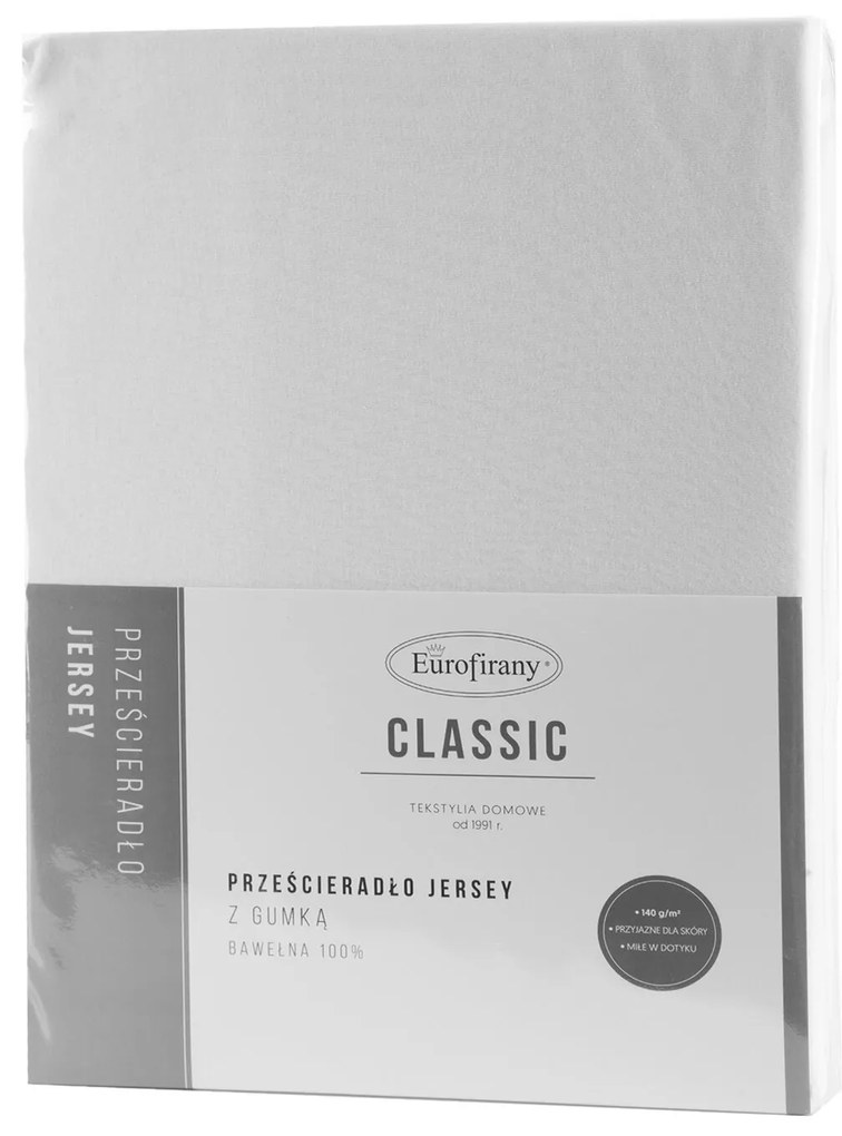 JERSEY PRESTIERADLO 200X220 CM, VÝŠKA 30 CM BIELE