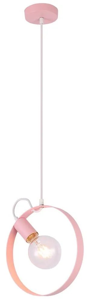 Luster na lanku NEXO 1xE27/40W/230V ružová
