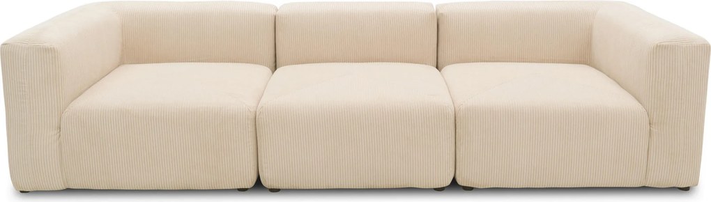 XXXLutz TROJMIESTNA POHOVKA, textil, krémová MID.YOU - Sedačky - 001776018413
