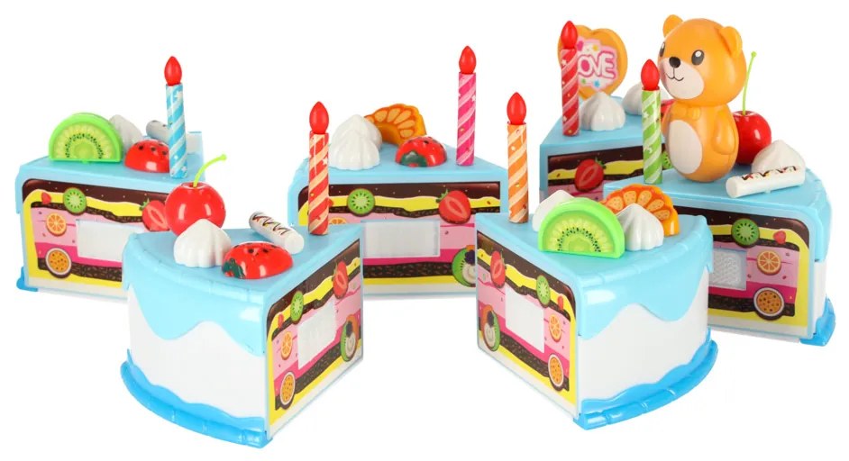 KIK Narodeninová torta 80 el. Modrá