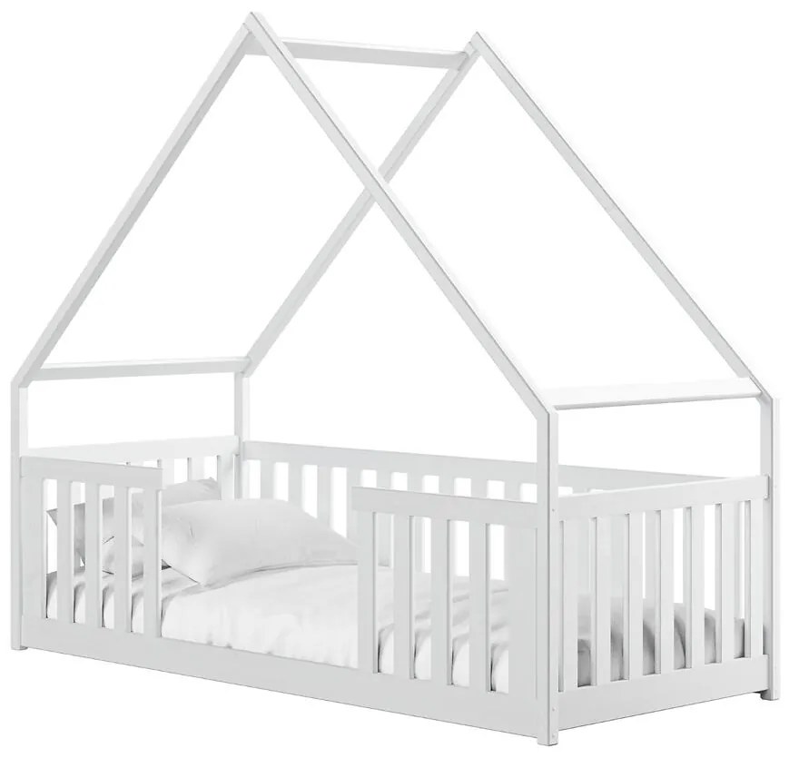 Posteľ Domček Bee 90x200 biela