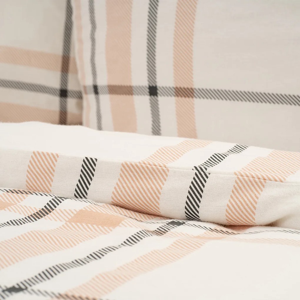 4Home Flanelové obliečky Elegant Plaid, 140 x 200 cm, 70 x 90 cm