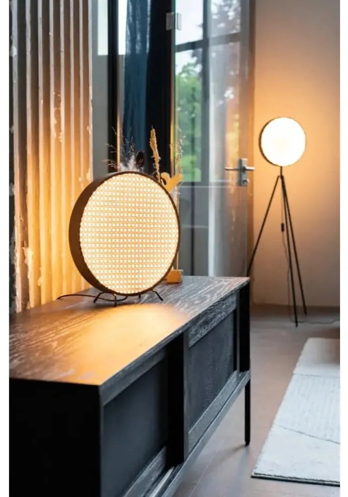 Béžovo-čierna stolová lampa Zuiver Sien