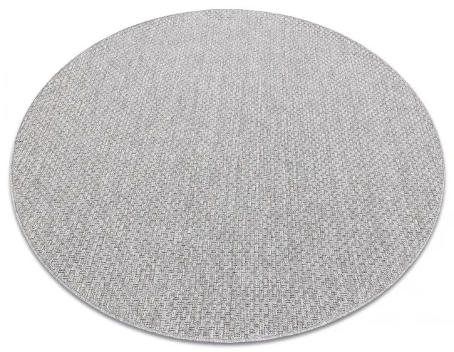 Šnúrkový koberec SIZAL TIMO 6272 kruh, svetlosivý