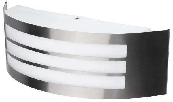 Vonkajšie nástenné svietidlo 1xE27/14W/230V IP44 matný chróm