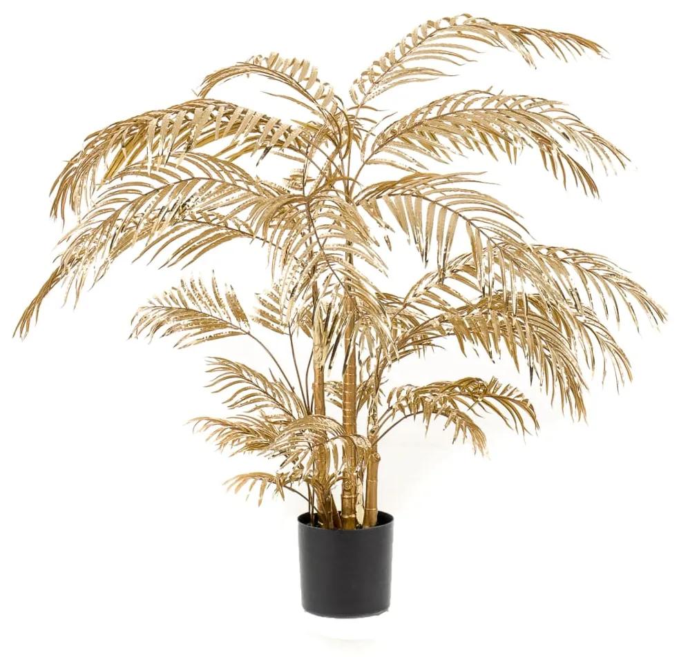 Emerald Umelý strom palma areca 145 cm zlatý 437358